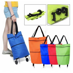 Tas Troly Lipat Belanja - Tas Belanja Lipat Roda Serbaguna