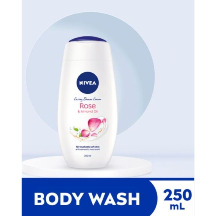 Nivea Rose & Almond Oil Body Wash Caring Shower Cream 250ml Lazada PH