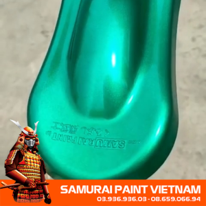 Sơn SAMURAI KUROBUSHI #CD028*- màu xanh candy đậm dành cho xe máy