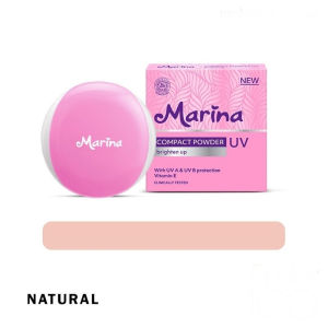 [BPOM] MARINA Compact Powder Brighten Up With UV Protection & Vitamin E Oil Control Setting Finishing Make Up