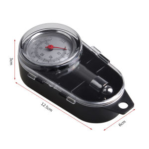 0-100Psi High-precision Tire Air Gauge Round Air Gauge Accurate Mechanical Zinc Alloy Air Gage for Bike Motorcycles Cars SUV ATV Tire