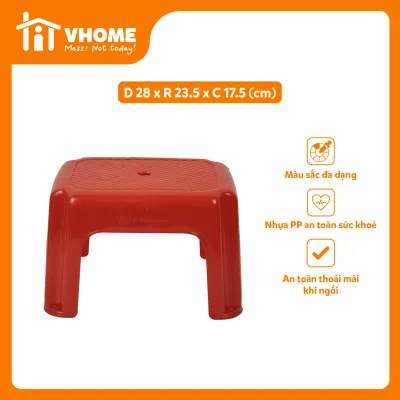 Ghế Đẩu Nhựa Thấp Ghế Nhà Tắm Chắc Chắn Bền Đẹp - Nhựa Chính Phẩm - Nhựa Vĩ Hưng