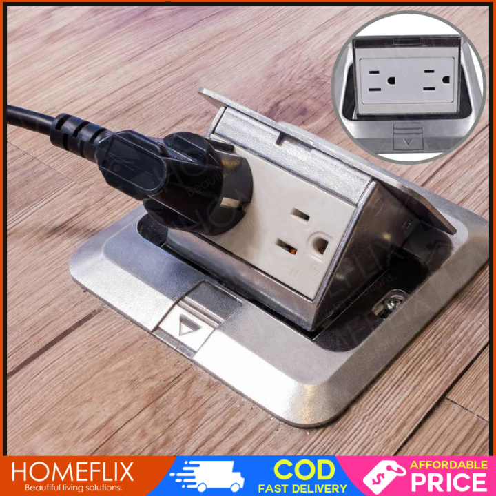 Homeflix Universal Pop up floor socket, Ground Outlet, Universal plug ...