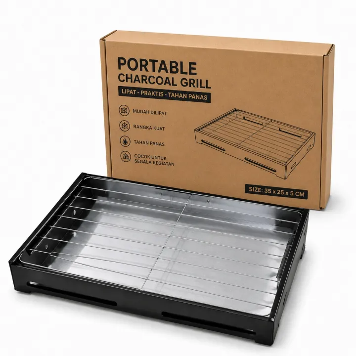 Panggangan%20Arang%20Portable%20Lipat%20BBQ%20Grill%20Stainless%20Steel%20-%20Alat%20Bakar%20Sate%20Ikan%20Daging%20Serbaguna%20Mini%20Outdoor%20Camping%20-%20Image%204