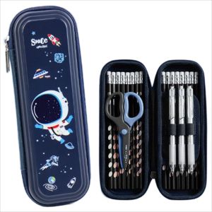 MMLUCK Công suất cao Hộp Bút Chì Phi Hành Gia Không gian Không thấm nước Hộp văn phòng phẩm Quà Tặng trẻ em Dây kéo Hộp Bút Chì Đồ dùng học tập