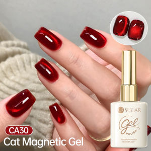 UR SUGAR 15ml Golden Crystal Cat Eyes Nail Gel Polish UV LED Gel Varnish Black Crystal Cat Eye Gel
