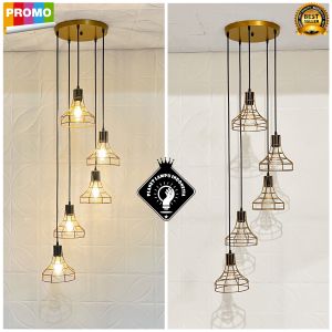 Lampu Gantung Hias Retro Clasik Minimalis 5 in 1