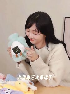 Aoduoyaya Sanrio 500ML Hot Water Bottle with Plush Cover Ultimate Comfort for Multi Use Warmth on Hands & Feet
