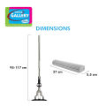 Home Gallery PVA Mop w/ Adjustable Handle | Original Floor Mop Ultra Absorbent Mop Head to Wash, Clean, and Dry Floors | Heavy Duty Cleaning Essential | Comfortable Grip Handle | YB0022/N. 