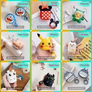 Tai Nghe Bluetooth Không Dây i12 Kèm Vỏ Bảo Vệ Hoạt Hình Siêu Dễ Thương Tương Thích Android\iOs