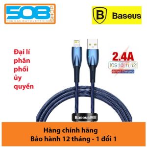 Cáp sạc nhanh 2.4A cho Ai-phôn USB to Lai-ning Cáp sạc Baseus Glimmer Series Fast Charging Data Cable 2.4A 480Mbps USB to Lai-ning