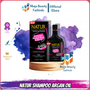 Natur Shampo 140ML Natur Shampoo Ginseng | Aloevera | Anti Dandruff | Argan Oil | Moringa