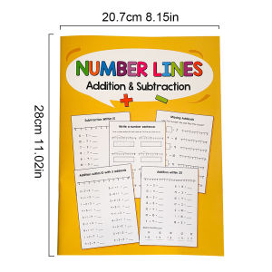 28 Page Math Number Line Practice Book 20 Within Addition and Subtraction Practice Childrens Learning Tools Writing A4 Ben