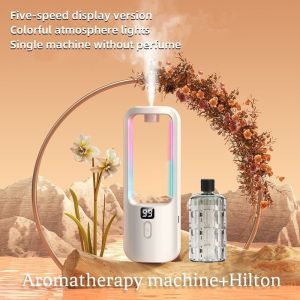 Essential Oi Aroma Diffuser for Home Automatic Aromatherrapy Diffuser Humidifiers Rechargeable Digital Display Wall Mounted Fragrance Machine