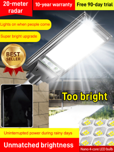 Solar Garden Wall Light Waterproof Sensor Street Lamp