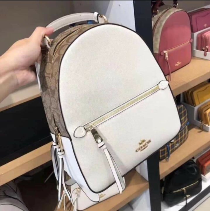 Coach best sale backpack white