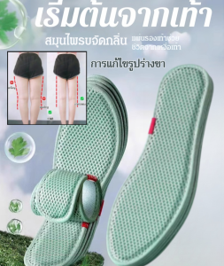 【นุ่ม ยืดหยุ่น ดับกลิ่น】แผ่นรองรองเท้าผ้าไผ่ชายหญิง ระบายอากาศ ดูดซับเหงื่อ ดูดซับแรงกระแทก กันลื่นบริเวณอุ้งเท้า พื้นรองเท้า