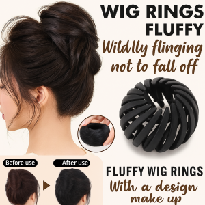 High Top Bun Head Wig Ring Lazy Hair Pack Fluffy Natural Wig Headdress丸子头蓬松假发圈