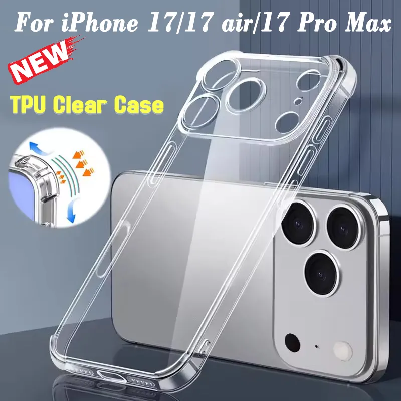 Coque Transparente Antichoc Pour IPhone 17 / 17 Pro / 17 Pro Max - Silicone Souple