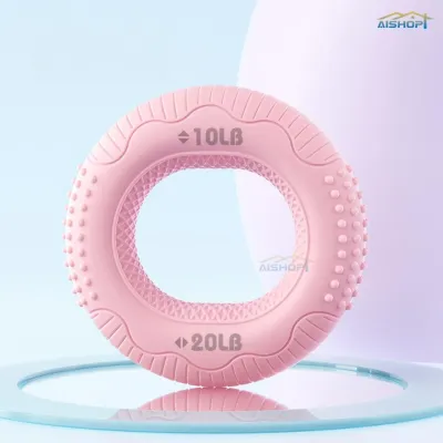 [SG Seller]Dual-Resistance Silicone Hand Grip Strengthener 10LB/20LB Adjustable Ring for Finger & Forearm Exercise