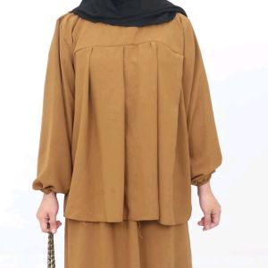 Rhaidz Jacky2 Plus Size Terno Skirt - Malaysian Crickle Fabric 12 Colors Freesize Small to 3XL Limited Edition 32-48 Bust Size 52/57 heights