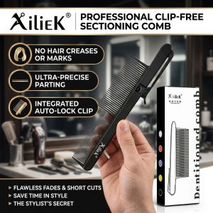 Clip-Free Precision Hair Cutting Comb Salon Styling Tool Durable Design