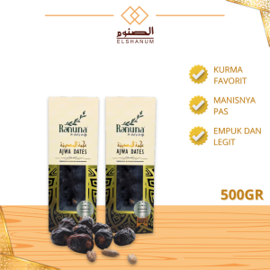 Kurma Raruna Ajwa / Kurma Ajwa dates 500gr / SHABANI STORE