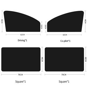 ที่บังแดดม่านหน้าต่างข้างรถระบบแม่เหล็กรังสี UV ที่เป็นอันตรายป้องกันแสงแดดอุปกรณ์เสริมรถยนต์บังแดดสำหรับฤดูร้อนแบบสากล