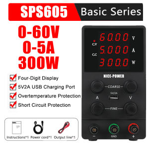PH Local StockKUAIQU Bench DC Power Supply 160V 2A/30V 5A/30V 10A/60V 5A Stable Output Reliable Performance Encoder Knob with OCP OVP Protection for PCB Debugging Embedded Development Oscilloscope Supporting Power Supply
