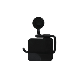 ZGNAY MALL Waterproof Toilet Paper Holder Black amp White ABS Material Non-drilling Suction Cup Holder Repositionable Sturdy Plastic Bathroom Roll Paper Holder Bathroom