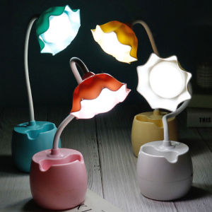 BDO LED eye protection table lamp student dormitory USB rechargeable study lamp bedroom bedside lamp