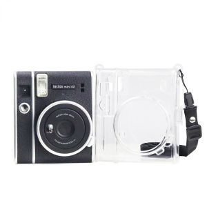 Instax Mini 40 Camera Case PU Leather Bag with Sling Fujifilm Instant Camera Cover Anti-scratch Portable Accessory