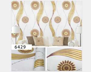 Wallapper Stiker Dinding Ukuran +/-8m +/-4.5m 1m Sticker Tembok motif cakar putih gold Dekorasi Ruang Tamu