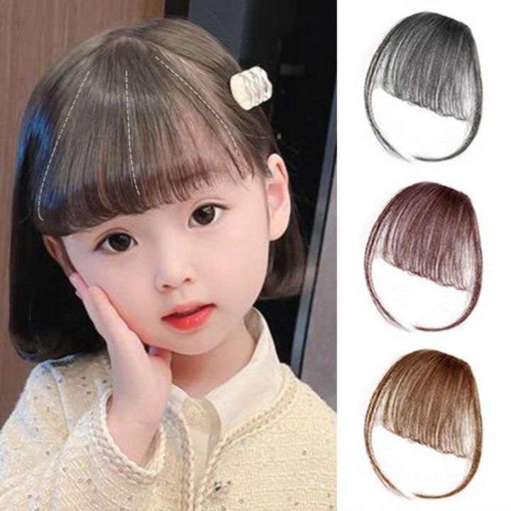 CHUNIY Fringe Daily Fluffy Kids Girls Photography Props Front Neat