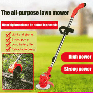 Rechargeable multifunctional small electric weed whacker lithiumion power lawn mower
