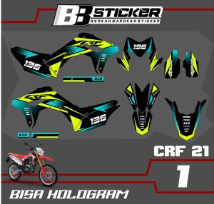 STICKER PREMIUM Setiker Decal CRF 150 L minimalis Fullbody-Dekal CRF 150 L Motor Trail Crf 21