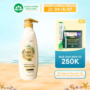 Sữa tắm dược liệu Ngọc Thảo _ Chăm sóc chuyên sâu 300ml Tặng kèm bông tắm