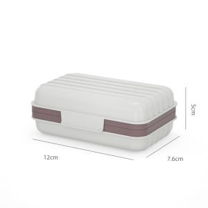Bathroom Soap Dish With Lid Plastic Soaps Box Keeps Soap Dry Soaps Dish Leak-proof Soap Storage Case