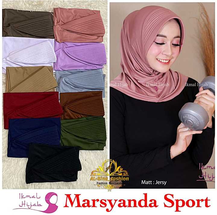 Hijab Sport Premium outfit Olahraga Instan jilbab Sport