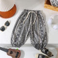 Kigift [local stock] 1-4Y Summer Children's Mosquito-Resistant Pants Cotton Silk Children Loose Spring Summer Pants Breathable Fabric. 