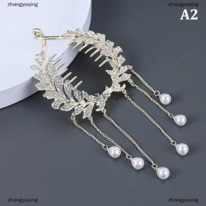 [COD] zhangyuqing Elegant Hair Claw Head Ponytail Buckle Ponytail Buckle Rhinestone Tassel Shark Clip Hairband Hair Clip Headdress