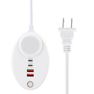 Touch Activated Night Light 50W Wall Socket Double USB and 2PD Port for Quick Charging Multiple Devices Simultaneously