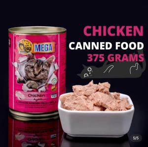 MEGA WET CANNED CAT FOOD Makanan Tin Kuching 400grams - TUNA / CHICKEN/ SARDINE/ DEEP SEA FISH