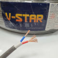 Dây điện Đôi Tròn 3 lớp vỏ VCmt 2x1.5 2x2.5 300/500V V-STAR VĨNH THỊNH (Đơn giá theo 1 mét). 