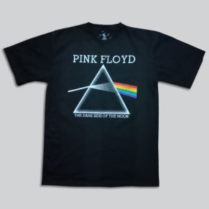 Kaos Band Pink Floyd The Dark Side Of The Moon Logo Rainbow Rock Legend Barat