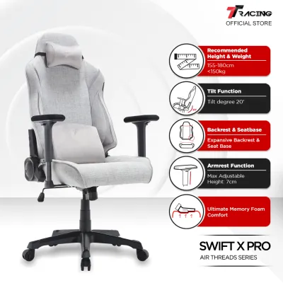 TTRacing Swift X Swift X Pro Gaming Chair Ergonomic Office Home Chair - 2 Years Official Warranty