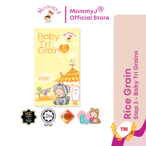 MommyJ® Langkah 3 Gabungan Tiga Bijirin 8bulan+ | MommyJ®  Step 3 Baby TRI-Grain 8m+ (900g)
