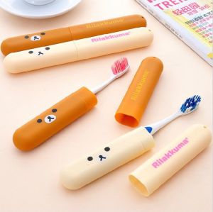 Hộp Đựng Bàn Chải Du Lịch - Hộp Đựng Bàn Chải Đánh Răng Gấu Rilakkuma Đáng yêu