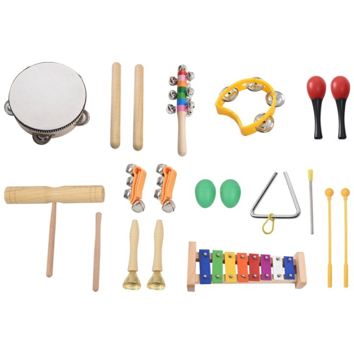 20 Pcs Toddler & Baby Musical Instruments Set Percussion Toy Fun
