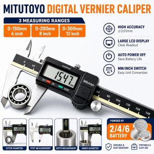 Vernier Digital Caliper 150/200/300mm Wear Resistant Stainless Steel Vernier Calipers Electronic Precise Measuring Tool High Precision